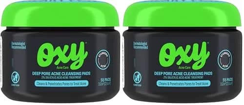 Oxy Deep Pore Acne Cleansing Pads with 2% Salicylic Acid | 55 Count (Pack of 1) thumbnail 1