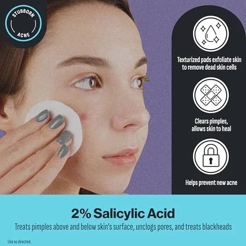 Oxy Deep Pore Acne Cleansing Pads with 2% Salicylic Acid | 55 Count (Pack of 1) thumbnail 2