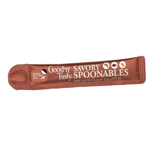 Good ‘N’ Tasty Savory Spoonables with Salmon, Tuna & Krill | Triple Flavor Wet Treats for Cats thumbnail 6