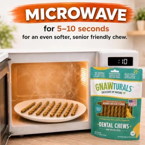 Gnawturals Dental Chews Twisted Sticks 16 Count | Supports Healthy Teeth & Fights Plaque for Small Dogs thumbnail 7
