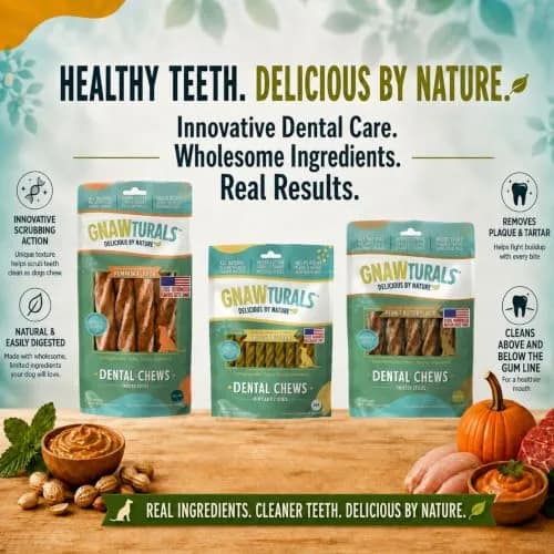 Gnawturals Dental Chews Twisted Sticks 16 Count | Supports Healthy Teeth & Fights Plaque for Small Dogs thumbnail 8