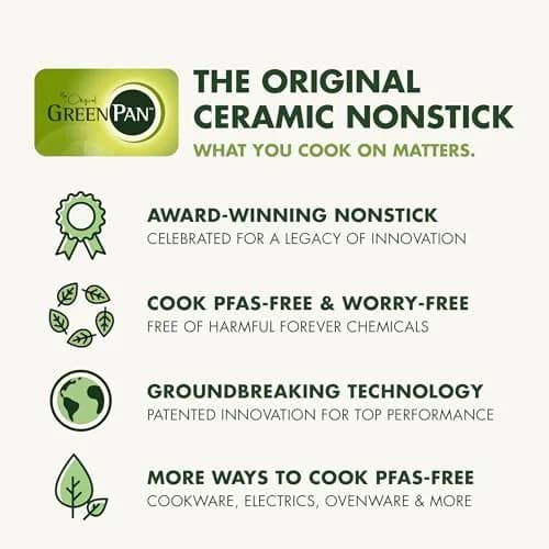 GreenPan Rio Advanced 8-inch Frying Pan Skillet | Ceramic Nonstick, Induction Ready, Oven Safe thumbnail 4