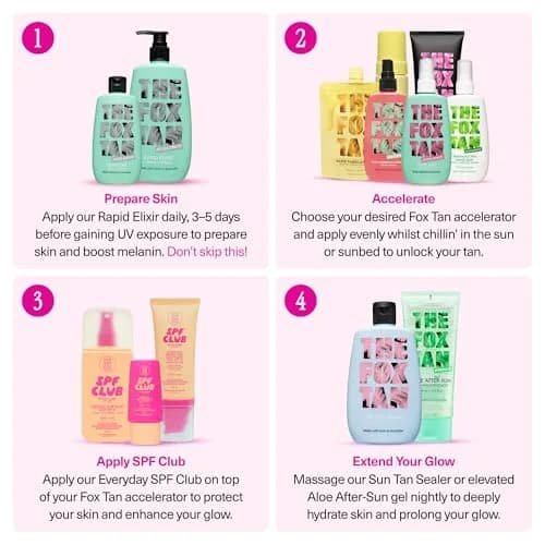 The Fox Tan Rapid Accelerator & Glow Boost Body SPF 30 | Vegan Cruelty-Free Sun & Tan Care thumbnail 7