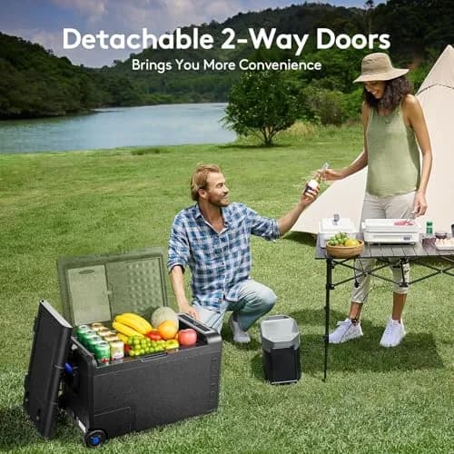 BODEGA 12V Car Refrigerator 41QT | Portable Freezer with APP Control, -4℉ to 68℉, Wheels, 38.8L thumbnail 7