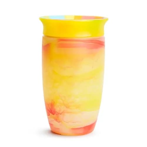 Munchkin Miracle 360 Tropical Swirl Sippy Cup 296ml (10oz) 2-Pack | Dentist-Recommended Spoutless Design thumbnail 1