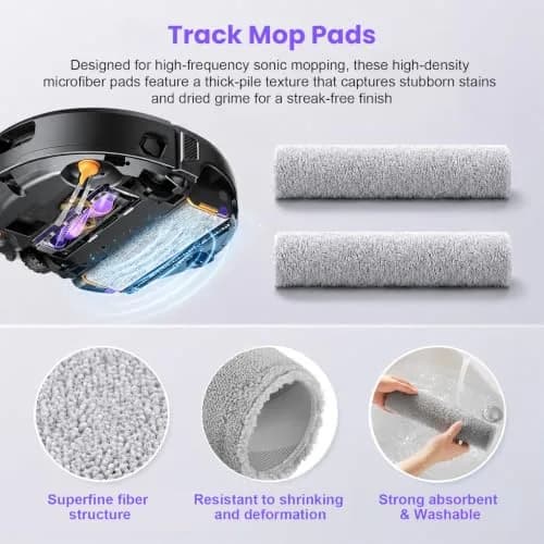 BTRSOLUS 18 Pcs Accessories Kit for NARWAL FLOW 2 Robot Vacuum | Complete Replacement Set with HEPA Filters, Dust Bags, Mops & Brushes thumbnail 5