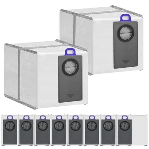 BTRSOLUS Dust Bags for Narwal Flow 2, 2.4L Capacity, 10 Pcs | 4-Layer Filtration for Fine Dust — 10 Pcs bags for Narwal Flow 2