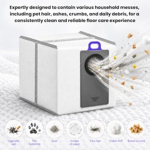 BTRSOLUS Dust Bags for Narwal Flow 2, 2.4L Capacity, 10 Pcs | 4-Layer Filtration for Fine Dust thumbnail 5