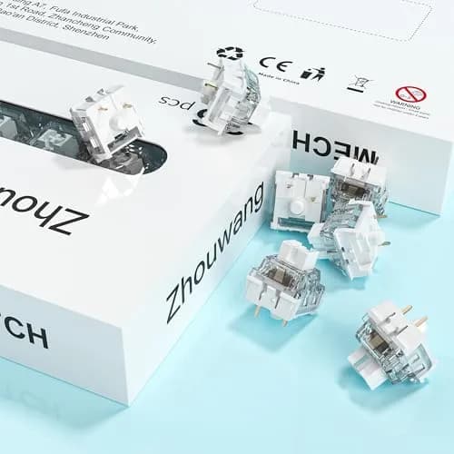 Mciepny Zhouwang 30pcs Keyboard Switches | Clicky, Durable, Compatible with Most Keycaps thumbnail 7