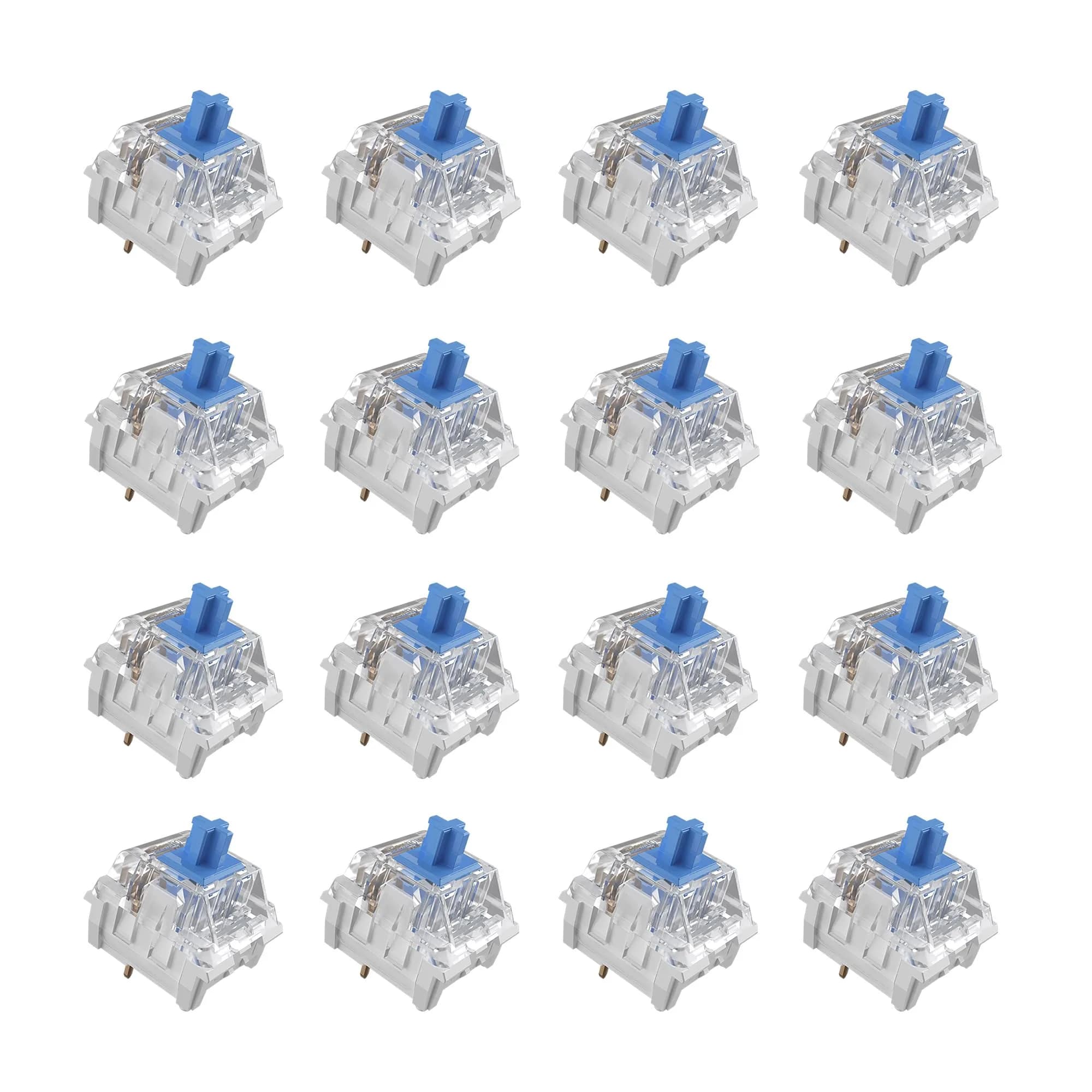 Mciepny Zhouwang 30pcs Clickers for 3D Prints Blue Clicky Keyboard Switches | 3 Pin 50gf Accurate Typing Dustproof thumbnail 1