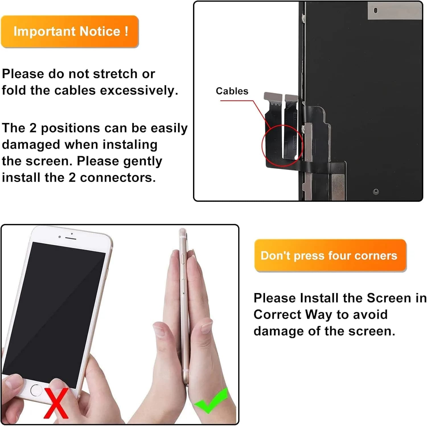 LL TRADER iPhone XR Screen Replacement 6.1'' LCD Digitizer Assembly with Repair Kit | FHD Display - view 7
