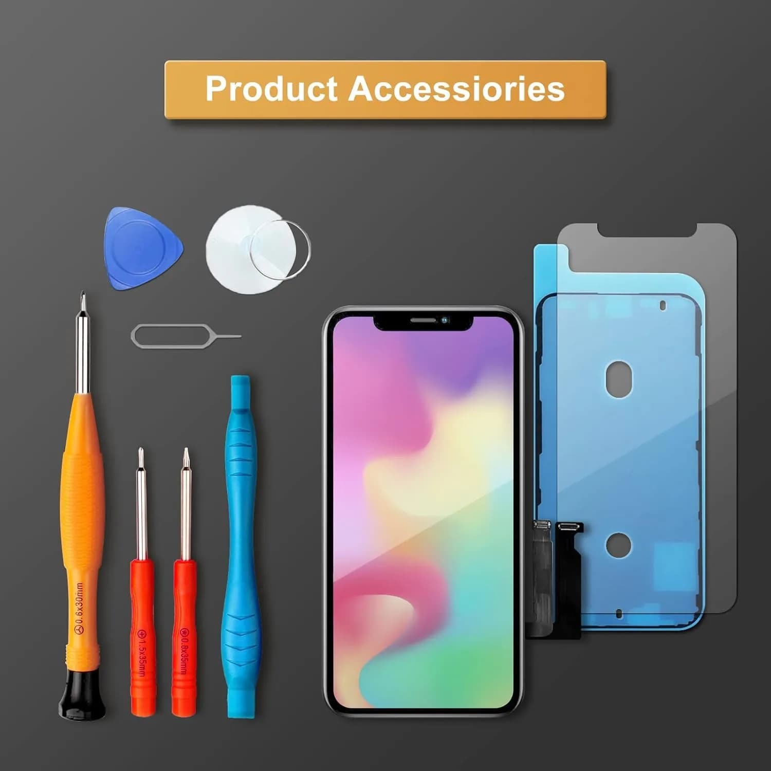 LL TRADER iPhone XR Screen Replacement 6.1'' LCD Digitizer Assembly with Repair Kit | FHD Display - view 8