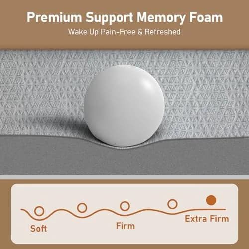 DP DAXPOO Firm Mattress Topper Twin 3-Inch | High Density Bamboo Foam for Back Pain Relief thumbnail 5