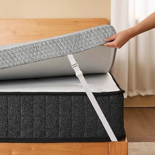 DP DAXPOO Firm Mattress Topper Twin 3-Inch | High Density Bamboo Foam for Back Pain Relief thumbnail 10