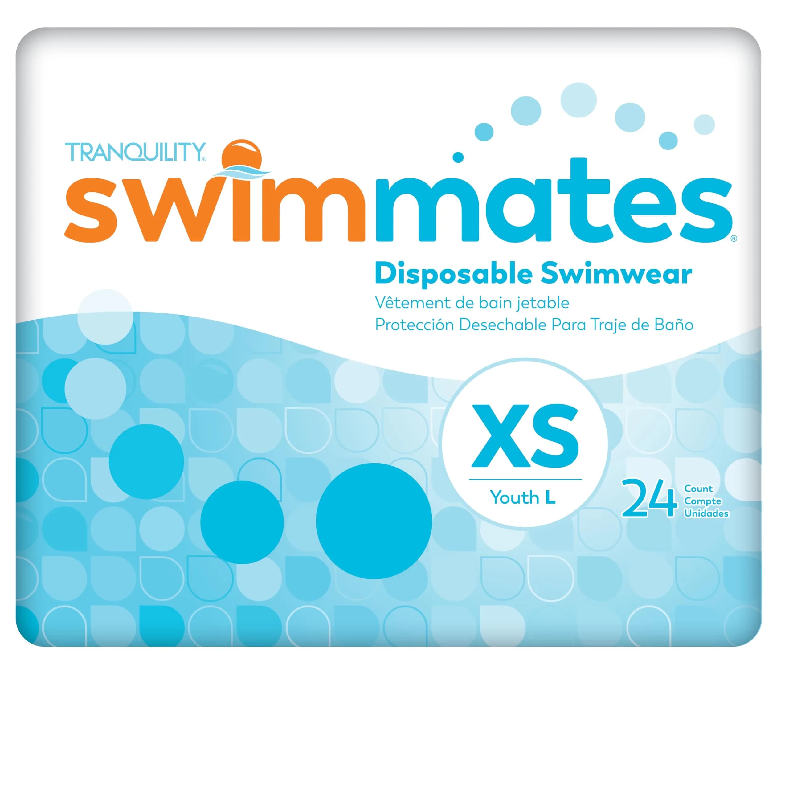 Swimmates Adult Swim Diapers X-Small (96 Count) | Discreet Bowel Incontinence Protection Under Swimwear - main product image