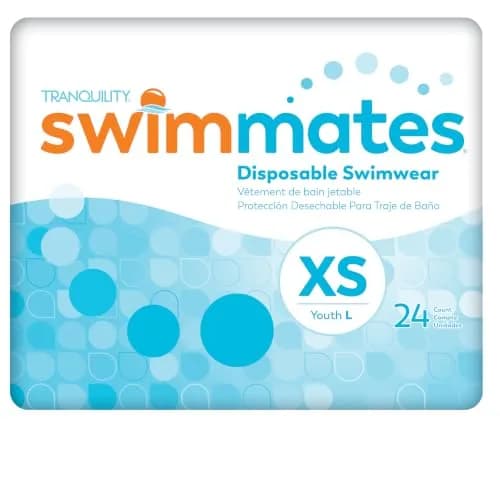 Swimmates Adult Swim Diapers X-Small (24 Count) - Discreet Bowel Incontinence Protection thumbnail 1