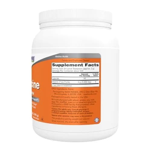 NOW Foods Glycine Pure Powder 1 kg (35.2 oz) | Promotes Restful Sleep & Neurotransmitter Support thumbnail 2