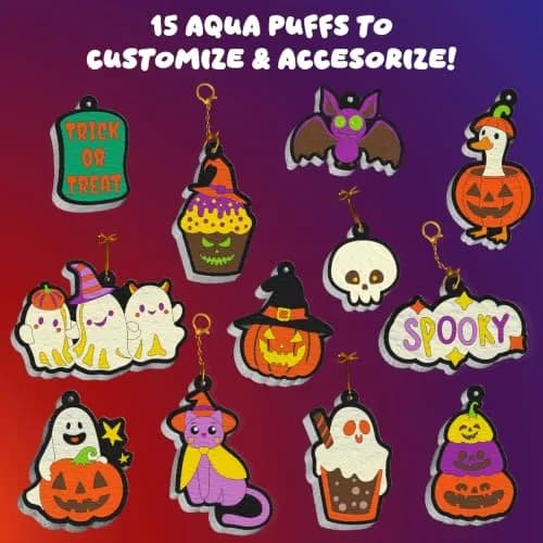 Skillmatics Halloween Aqua Puffs 3D Art Kit | Mess-Free Halloween Craft for Kids Ages 4-10 thumbnail 4