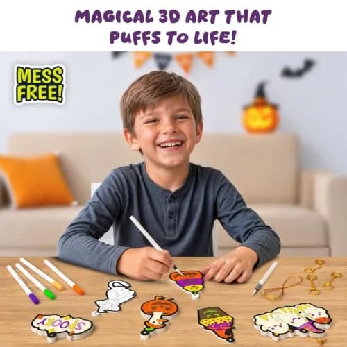 Skillmatics Halloween Aqua Puffs 3D Art Kit | Mess-Free Halloween Craft for Kids Ages 4-10 thumbnail 2