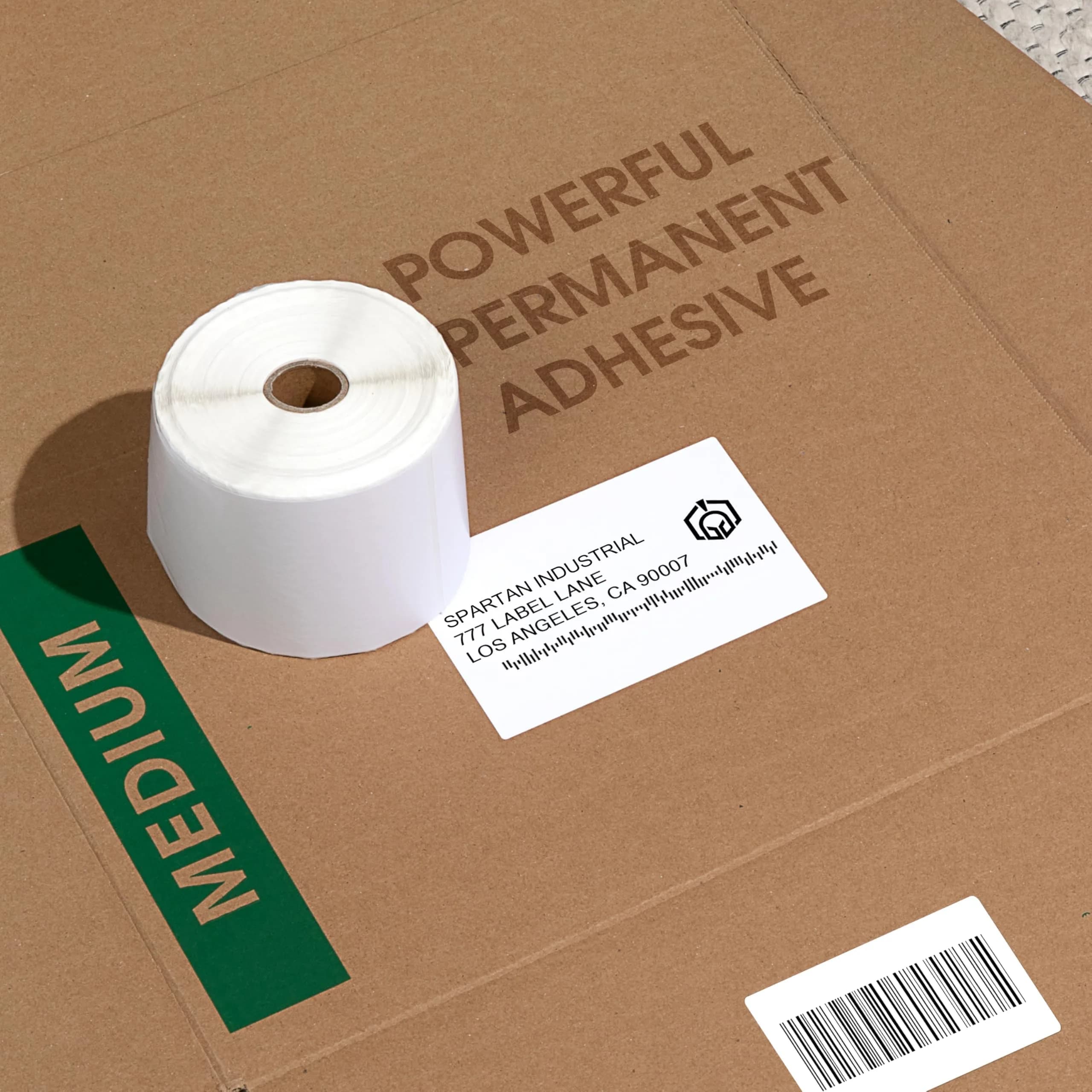 Spartan Industrial 4" x 6" Direct Thermal Labels (5000 Count, 20 Rolls) | Inkless Printing for Shipping & Returns thumbnail 5
