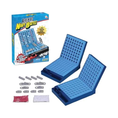 PlayMonster Navy Battle Board Game | 2-Player Strategy Game with Auto-Reset Feature thumbnail 7
