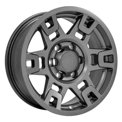 OE Wheels TY16B 17x7 Set(4) Graphite | 6x139.7 Bolt Pattern, Sailun Tires for Indian Vehicles thumbnail 3