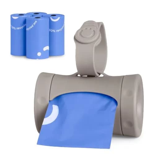Ubbi Retractable Diaper Bag Dispenser with Lavender Scented Bags | Taupe, 1 Count (Pack of 1) thumbnail 1