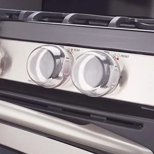 Safety 1st Clear View Stove Knob Covers (Set of 5) Pack of 12 | Child Proof Design for Gas & Electric Stoves thumbnail 6