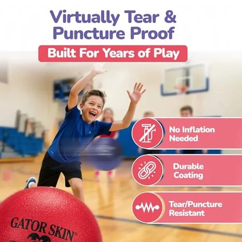 Gator Skin Foam Dodgeballs 6 Inch (15 cm) - 36 Pack | No-Sting, Easy Grip, Durable, Multicolor thumbnail 4