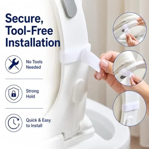 PAZ WEAN Padded Raised Toilet Seat Riser with Soft Foam Cushion 7.6 cm (3 Inches) | Comfortable Height for Easier Sitting & Standing thumbnail 5