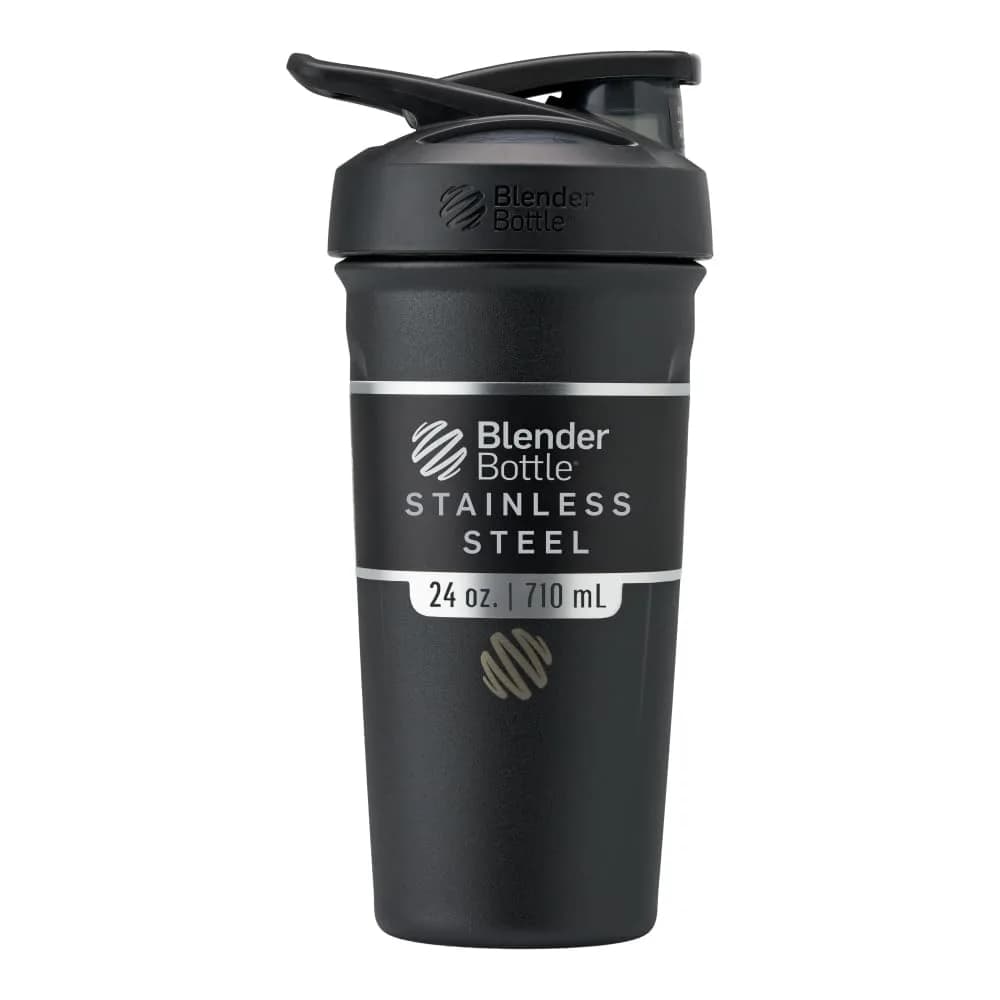BlenderBottle Sport Sleek Insulated Stainless Steel Shaker Cup 650ml (22oz) | Keeps Drinks Cold for 12 Hours - main product image