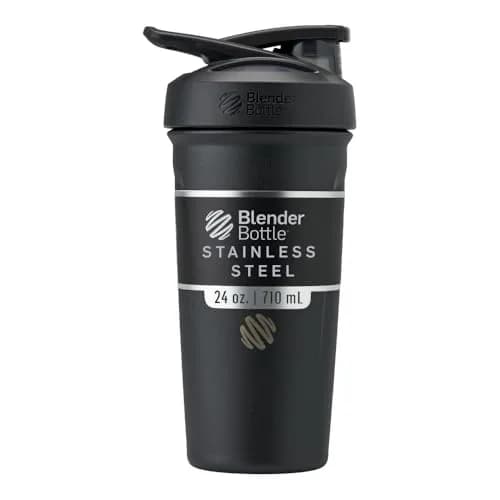 BlenderBottle Sport Sleek Insulated Stainless Steel Shaker Cup 650ml (22oz) | Keeps Drinks Cold for 12 Hours thumbnail 1