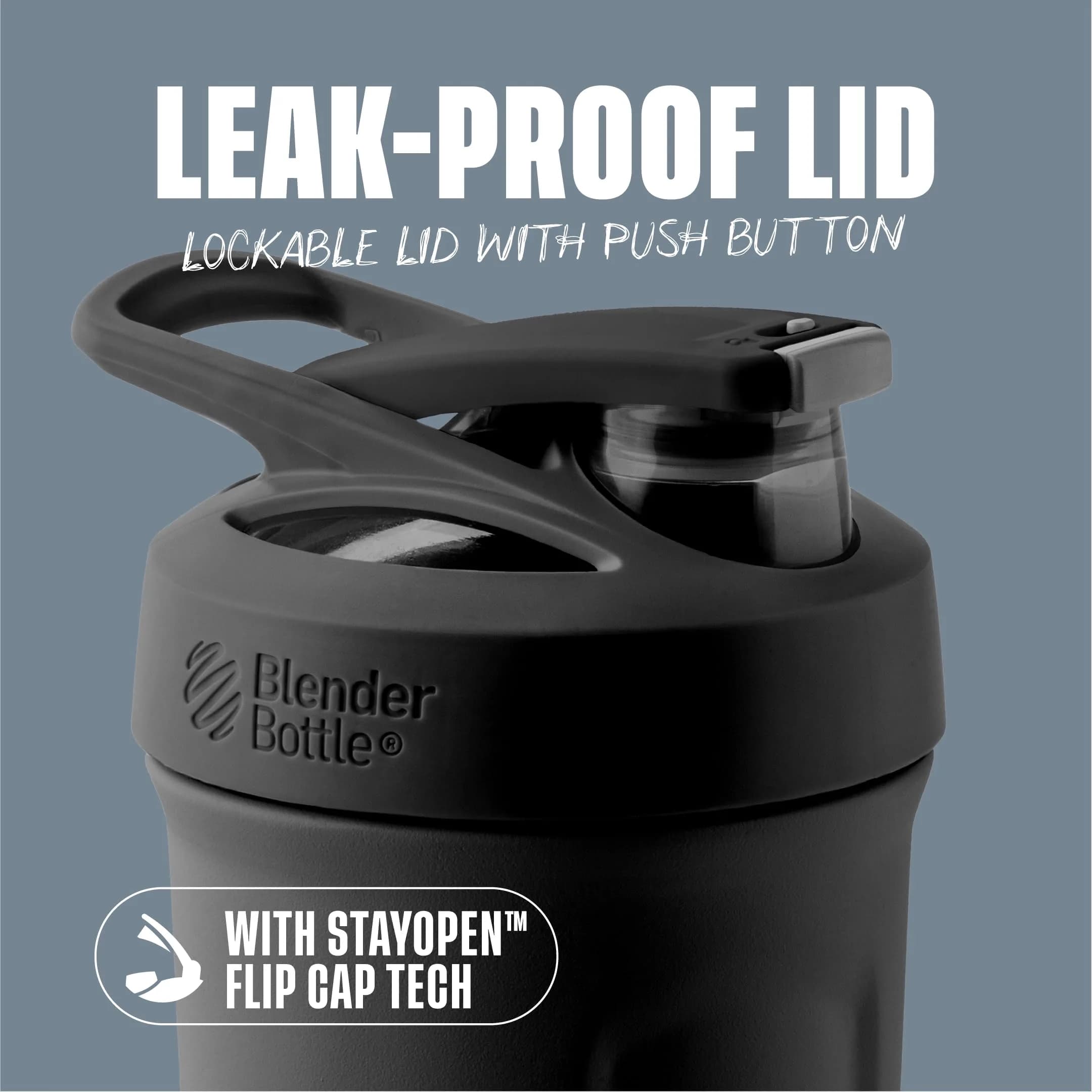 BlenderBottle Sport Sleek Insulated Stainless Steel Shaker Cup 650ml (22oz) | Keeps Drinks Cold for 12 Hours - view 2