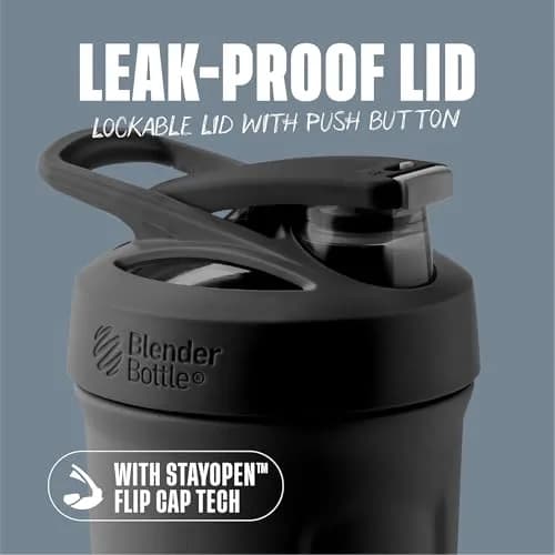 BlenderBottle Sport Sleek Insulated Stainless Steel Shaker Cup 650ml (22oz) | Keeps Drinks Cold for 12 Hours thumbnail 2