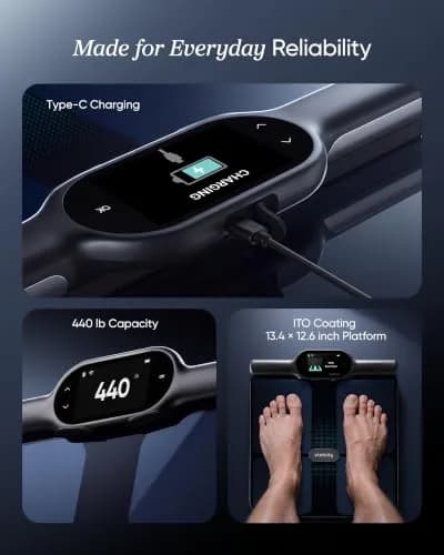 Etekcity WiFi 8-Electrode Smart Body Weight Scale | FDA Approved, 200kg Capacity thumbnail 9