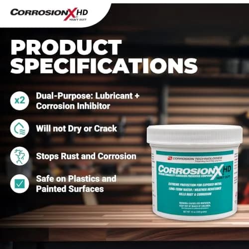 CorrosionX Heavy Duty Anti Rust 12oz | Self-Healing, Dripless, Long-Lasting Metal Protection thumbnail 5