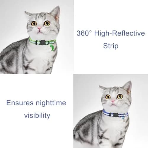 Yizepet Cat Collars, Breakaway Kitten Collar, Cute Kitty Collar in 4 Pack, Pet Supplies Accessories | Adjustable, Safe & Stylish (70-120 chars) thumbnail 4