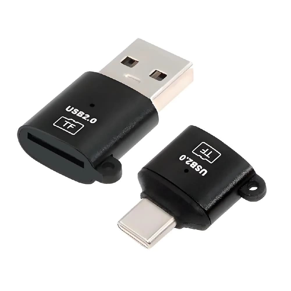 cablecc USB-C & USB-A OTG Card Reader 2-Pack | Fast Data Transfer for Phones & Laptops - main product image