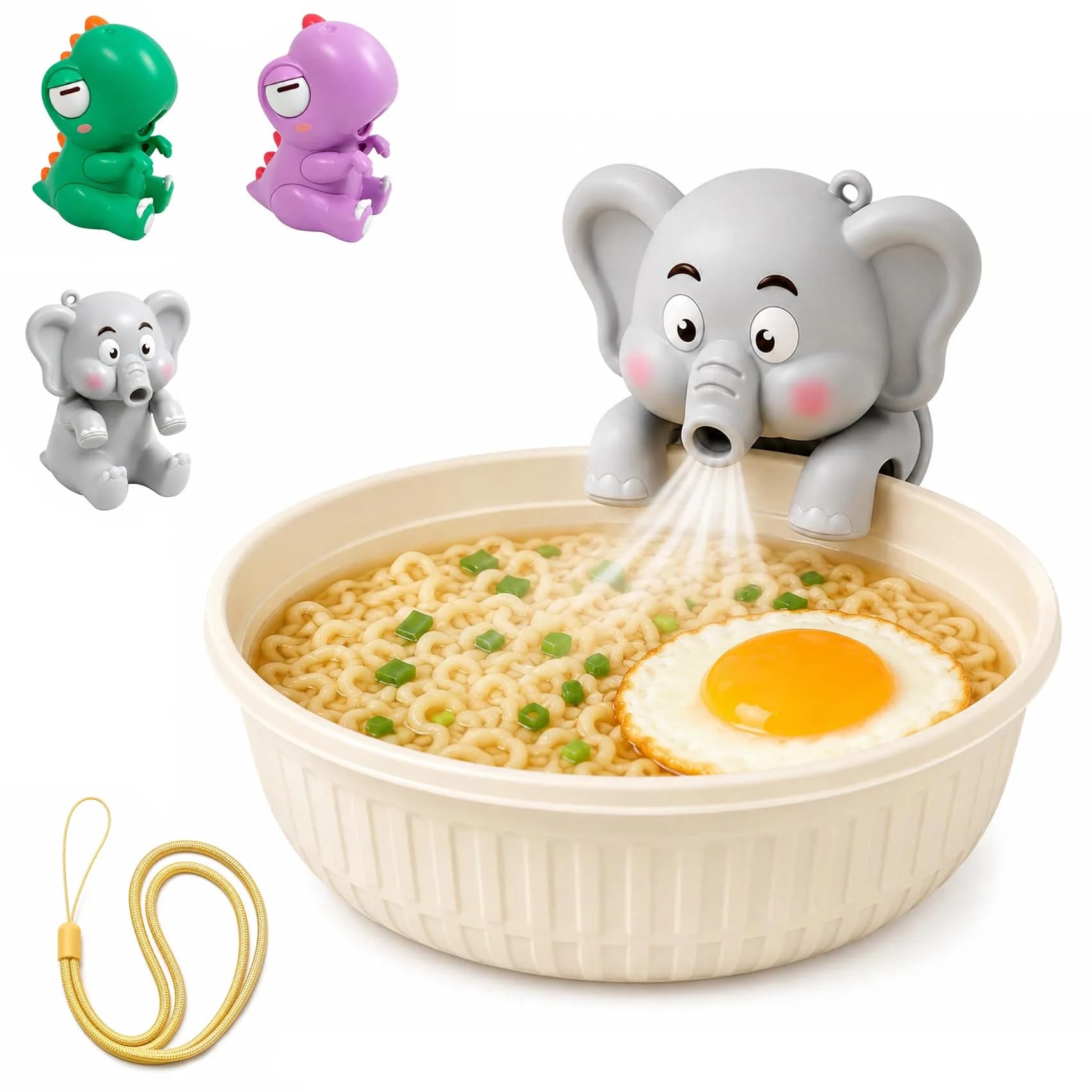 UWYJK Elephant Clip-On Mini Fan 8cm (3.15in) | Cools Food & Drinks Hands-Free - main product image