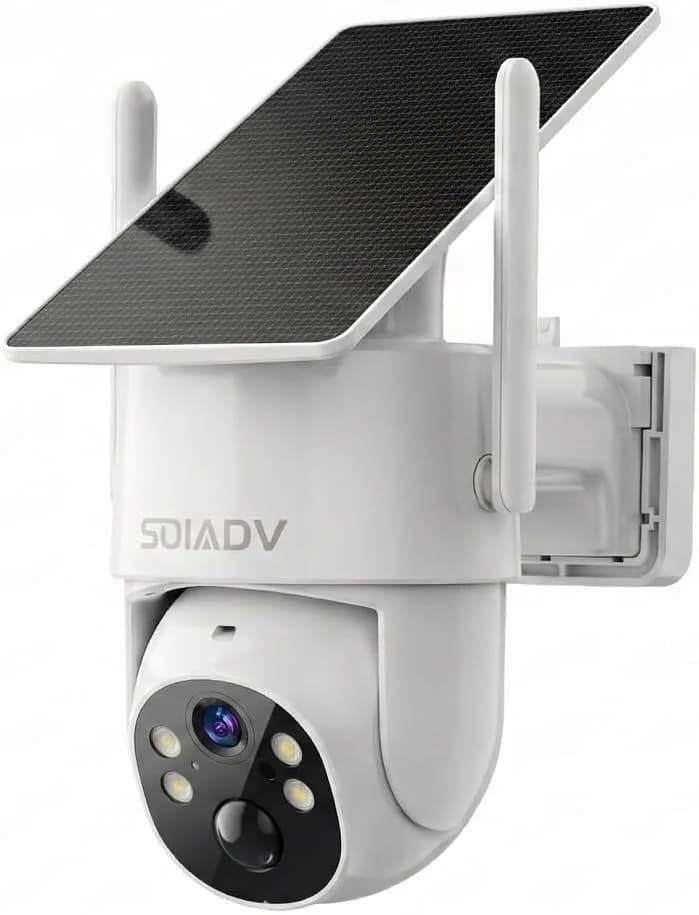 SOIADV Solar Security Camera Wireless Outdoor PTZ 2K | AI Motion, Color Night Vision, IP65 Waterproof thumbnail 1