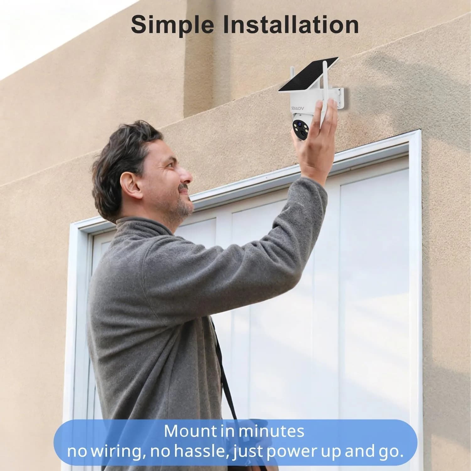 SOIADV Solar Security Camera Wireless Outdoor PTZ 2K | AI Motion, Color Night Vision, IP65 Waterproof - view 8