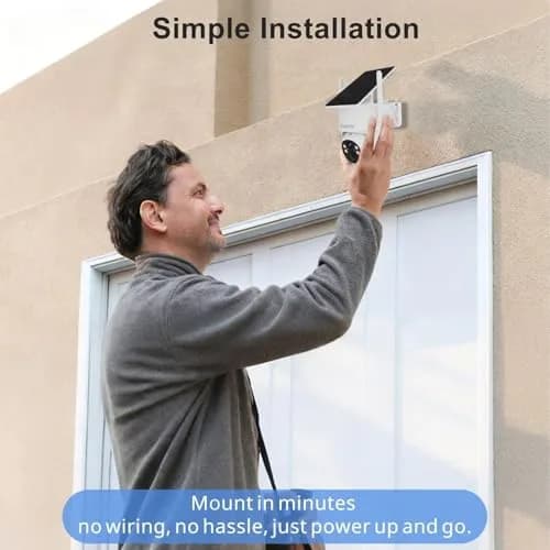 SOIADV Solar Security Camera Wireless Outdoor PTZ 2K | AI Motion, Color Night Vision, IP65 Waterproof thumbnail 8