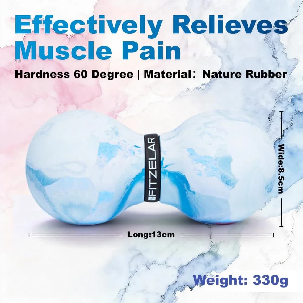 FITZELAR Pink Massage Lacrosse Ball 6.3cm (2.5in) | Quality Certified for Deep Tissue Release - view 9