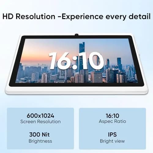 HNVHNV Android Tablet 7 Inch, 6GB RAM 32GB ROM 1TB Expansion, Quad-Core, Blue | GMS Certified for Smooth Performance thumbnail 5