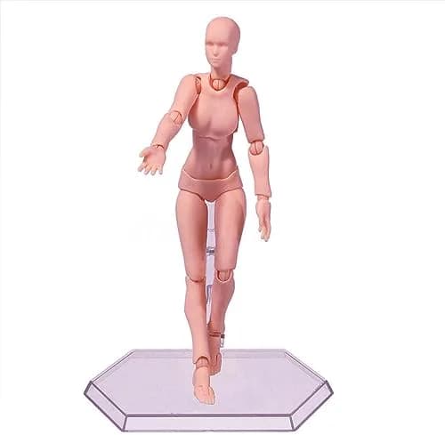 Haniforever Artist Mannequin Figures Male+Female Set 13.97cm (5.5in) | Posable Drawing Model for Artists thumbnail 4