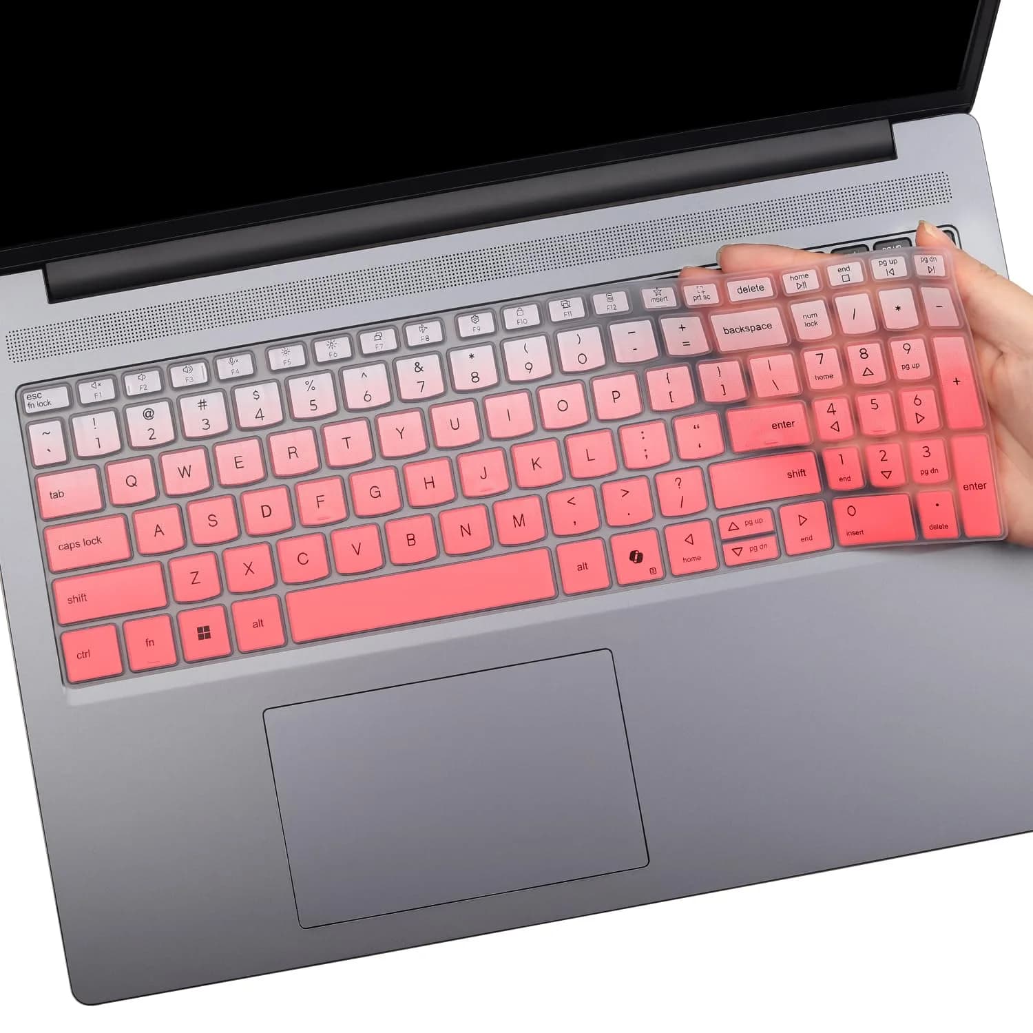 MUBUY-GOL Black Keyboard Cover for Lenovo IdeaPad Slim 3/5 15.3" 16" (Gen 11/10) | Fits Backlit Keyboards — OmbrePink