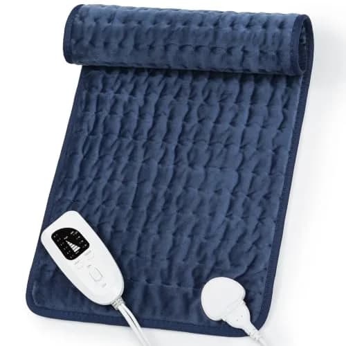 Deepsoon Electric Heating Pad 61cm x 30.5cm (24x12 in) | Soft Flannel with 6 Heat Settings & Auto Shut-Off - main product image