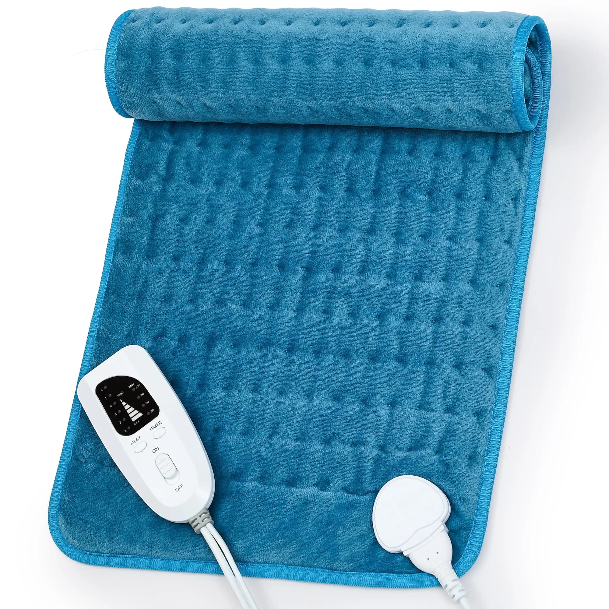 Deepsoon Electric Heating Pad 61cm x 30.5cm (24x12 Inch) | 6 Heat Settings & Auto Shut-Off