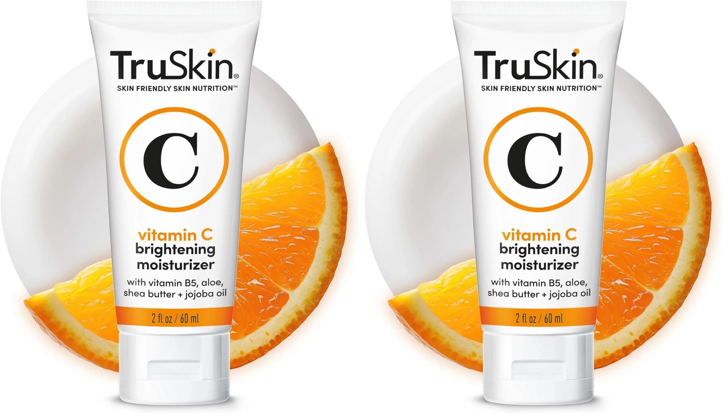 TruSkin Vitamin C Face Cream with Vitamin E, B5, Jojoba Oil & Green Tea, 200ml (6.76 Fl Oz) | Brightens & Hydrates for Radiant Skin — White