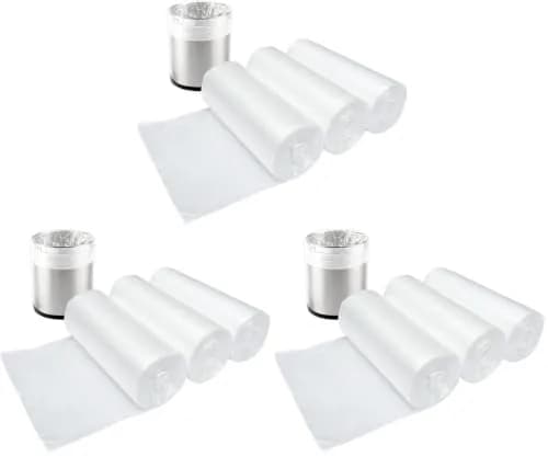 SOSOHOME Clear Waste Bags 4.5L (1.2 Gallon) | 150 Count Pack of 3 thumbnail 1